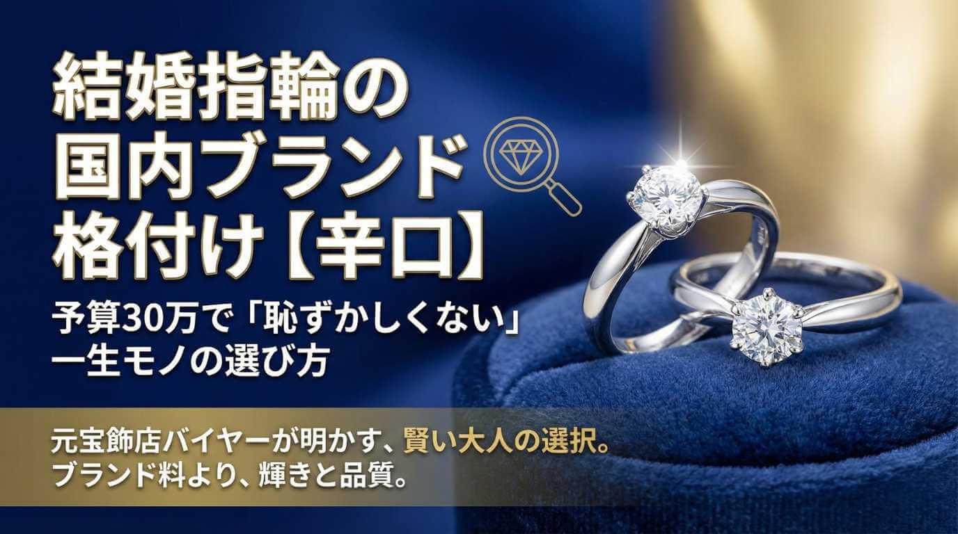結婚指輪の国内ブランドを予算と特徴から比較