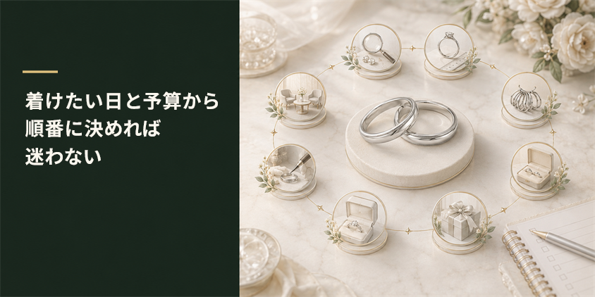 結婚指輪の選び方は7ステップ