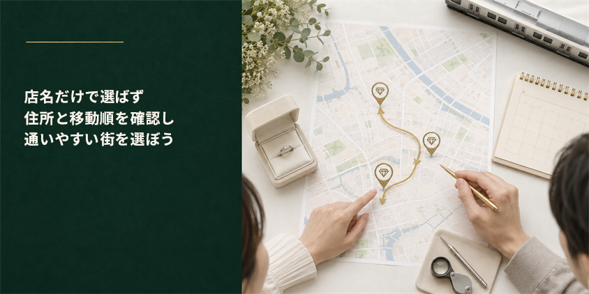 大阪ではブランドより先にエリアと移動順を決める