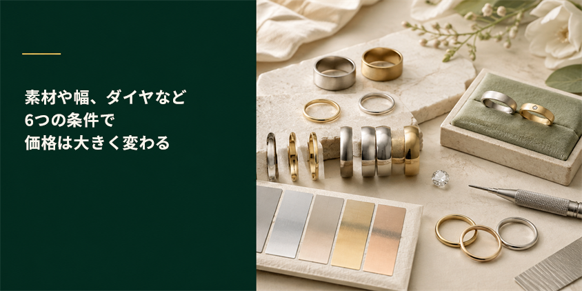 結婚指輪の価格差が生まれる6つの理由