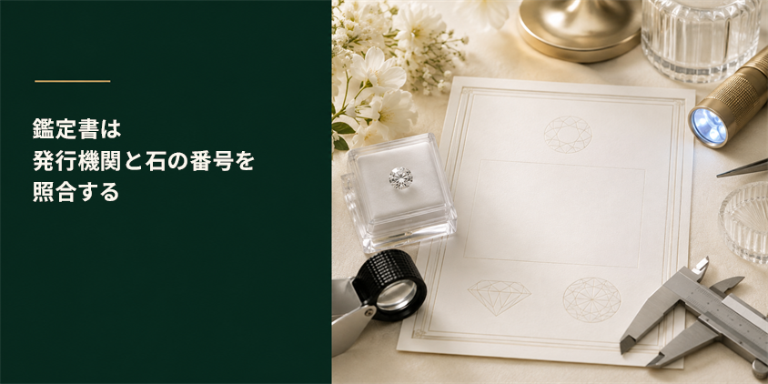 鑑定書で確認すること
