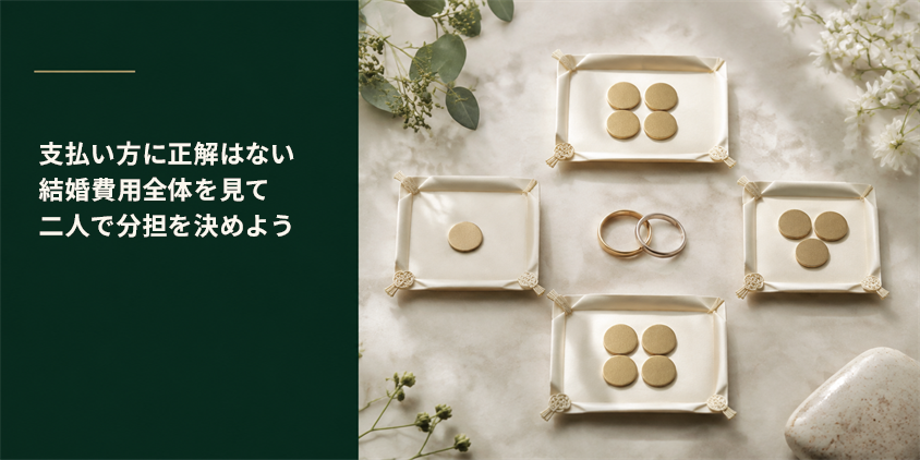 結婚指輪は誰が払う？4つの分担方法